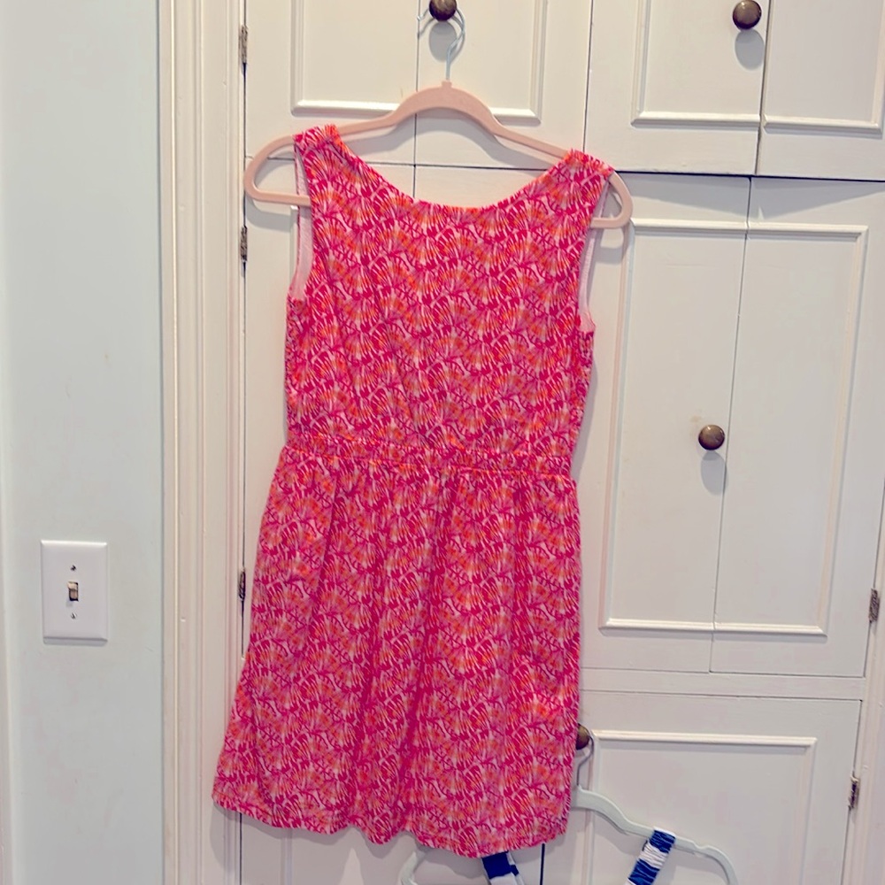 Vineyard Vines Girls Shell Print Tie Back Dress 14
